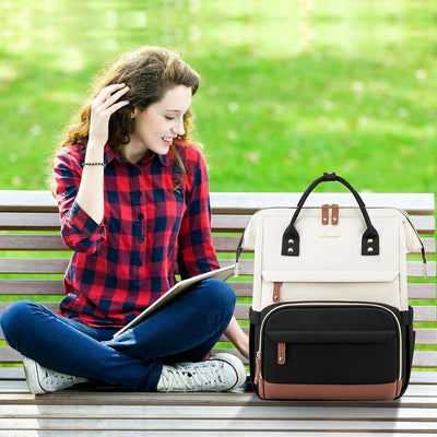 LOVEVOOK Rucksack Damen Laptop Rucksack mit Laptopfach 18 Zoll Schulrucksack Mädchen Teenager Schult