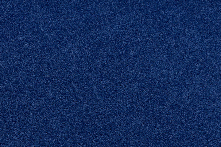 Einfarbiger Teppich Eton für Zimmer, Wohnzimmer, Schlafzimmer, Teppichboden Auslegware, dunkelblau,