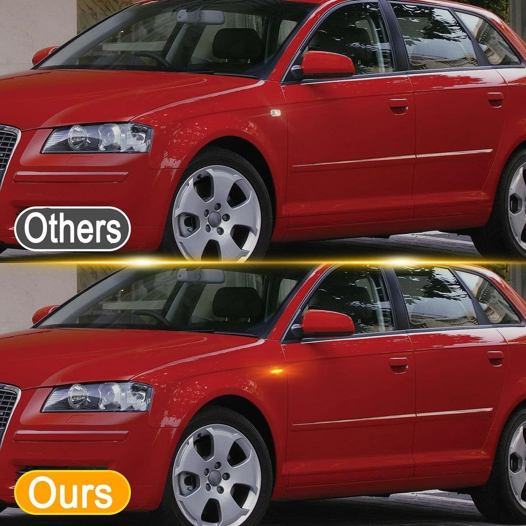 OZ-LAMPE LED Blinker Seitenblinker für Audi A3 S3 8P A4 S4 RS4 B6 B7 A4 B8 A6 S6 RS6 C5 C7 A8 D3 TT