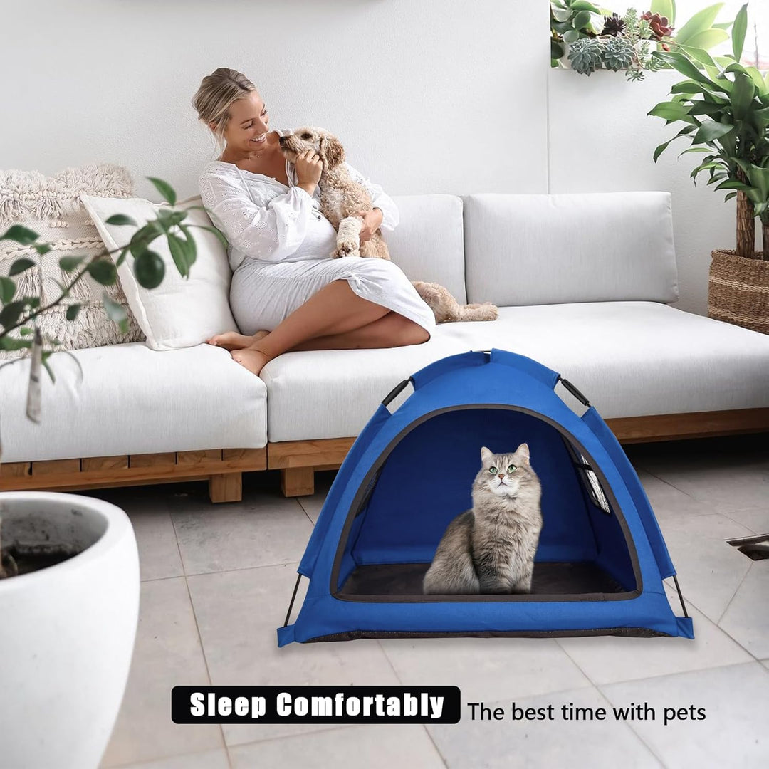 Nockovi Open Design Haustierzelt, gemütliches Überwachungsbett für Katzen und Welpen, atmungsaktive