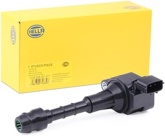 HELLA 5DA 358 057-311 Zündspule - 12V - 3-polig - Kerzenschachtzündspule - geschraubt