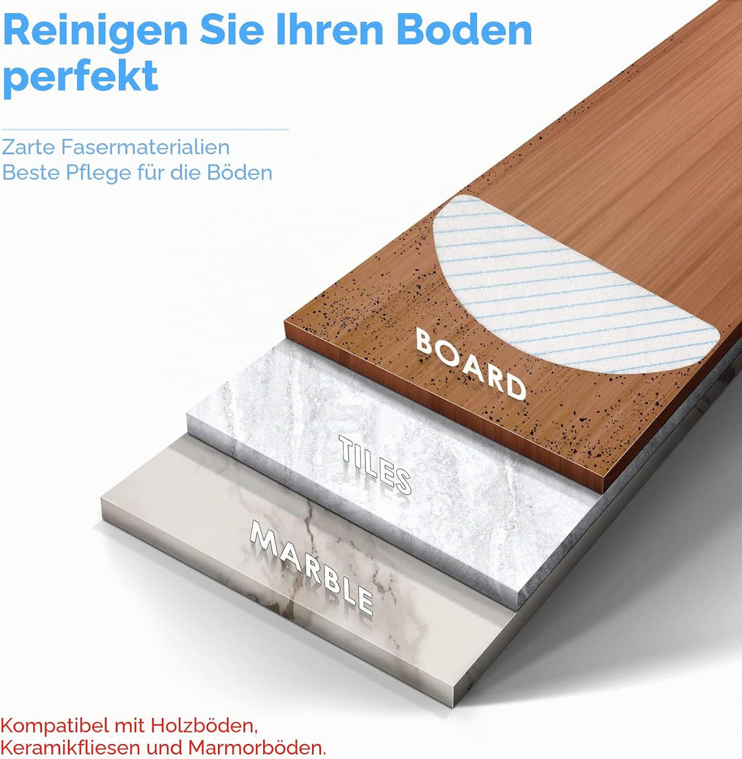 CHAIN PEAK (50 Stück) Einweg-Mikrofaser-Wischpads für ECOVACS DEEBOT OZMO T8/ T8+/ T8 AIVI/ T9/ T9 M