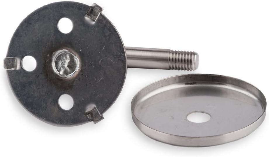 Handlauf Set Holz Eiche rund 45mm inkl. 2 Edelstahlhalter (180 cm) 180 cm + 2 Halter, 180 cm + 2 Hal