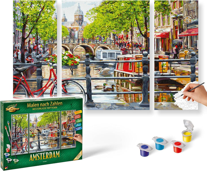 Schipper 609260812 Malen nach Zahlen - Amsterdam - Bilder malen für Erwachsene, inklusive Pinsel und