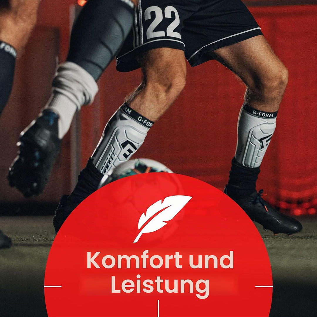 G-Form Pro-S Vento CE Fussball Schienbeinschoner Schwarz Youth L/XL, Schwarz Youth L/XL