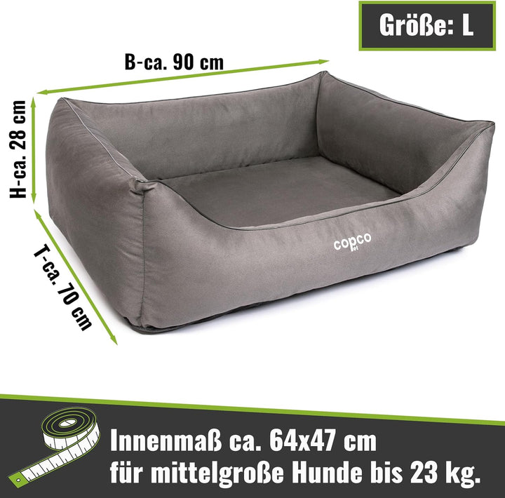 Orthopädisches Hundebett mittelgrosse Hunde【waschbar & rutschfest】Hundekorb L Kunstleder in Wildlede