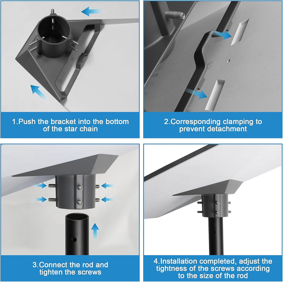 Starlink Gen 3 Rohradapter für Starlink, Montageset für Starlink, V3 Pole Mount, Gen 3 Mount Kit für