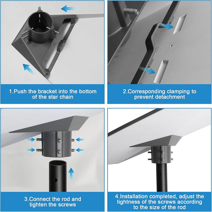 Starlink Gen 3 Rohradapter für Starlink, Montageset für Starlink, V3 Pole Mount, Gen 3 Mount Kit für