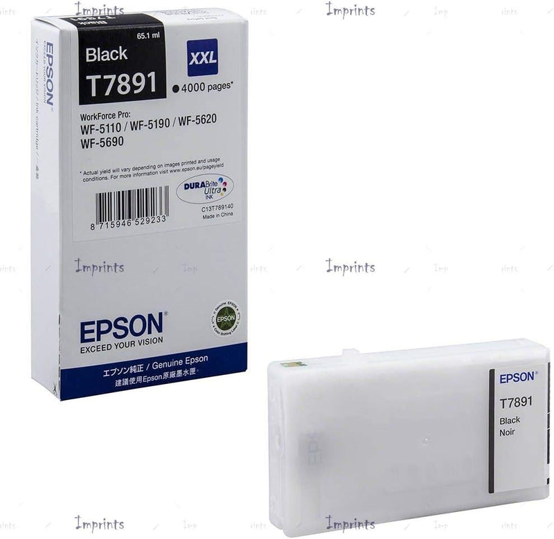 Epson Original T7891 Tinte, Singlepack schwarz, Extra hohe Kapazität