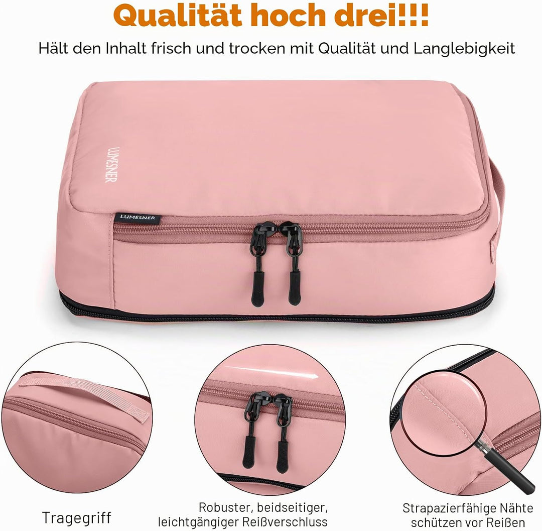 Koffer Organizer Set 8-teilig, Packtaschen für Koffer, Packing Cubes Set für Reise,Packtaschen mit K