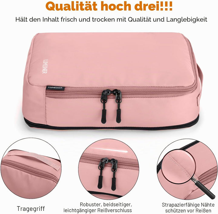 Koffer Organizer Set 8-teilig, Packtaschen für Koffer, Packing Cubes Set für Reise,Packtaschen mit K