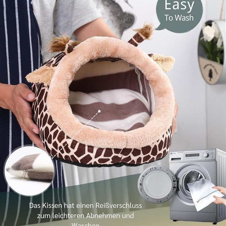 JanYoo Kleintierhöhle für Chinchilla, Igel, Meerschweinchen, Käfigzubehör, Spielzeug, für Bartagame,