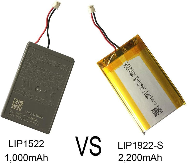 3,7V Lithiumbatterie 2200mAh PS4 Slim Pro Controller Ersatzbatterie LIP1522 Batteriepack für Playsta