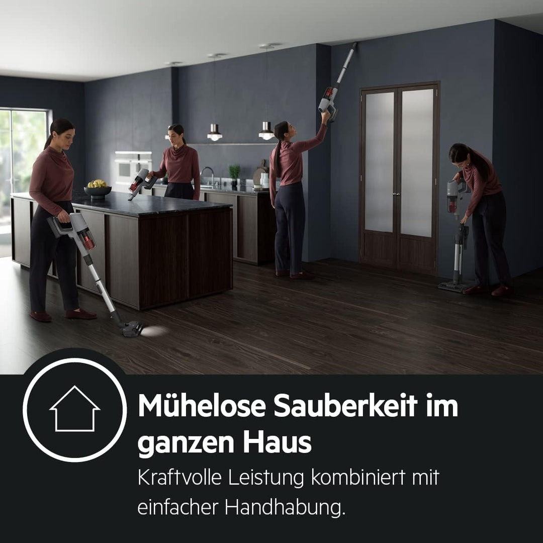 AEG Animal 8000 Akku-Staubsauger + AZE150 Ersatz-Akku/Automatik / 5-stufige Filtration/Digitale Anze