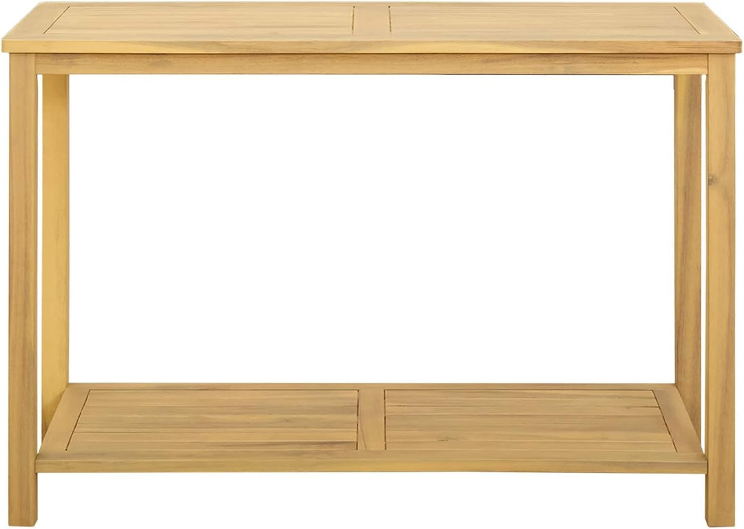 vidaXL Gartenkonsole Tisch Helles Akazienholz 110 x 40 x 75 cm 110 x 40 x 75 cm Helles Akazienholz,