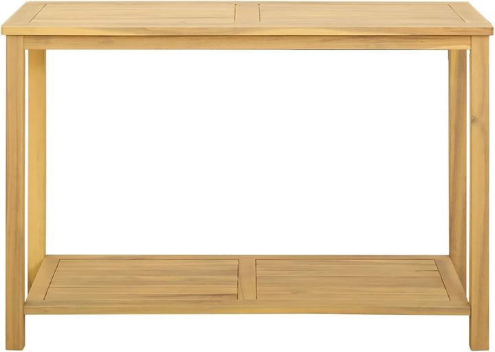 vidaXL Gartenkonsole Tisch Helles Akazienholz 110 x 40 x 75 cm 110 x 40 x 75 cm Helles Akazienholz,