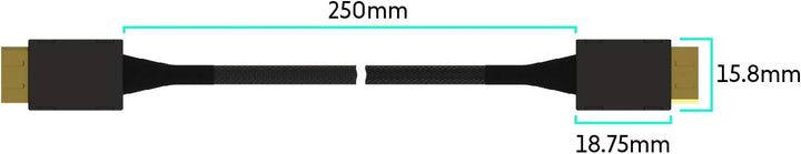 LINKUP - OCuLink PCIe SFF-8611 4i to OCuLink SFF-8611 SSD Data Active Cable w/Nylon Cable Jacket 25c