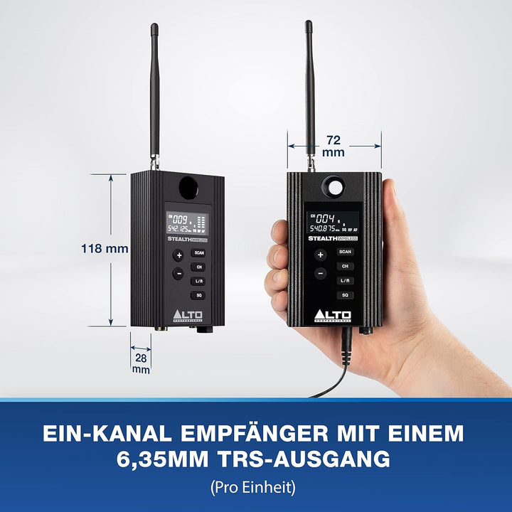 Alto Professional Expansion Pack für Stealth Wireless MKII - EIN-Kanal UHF-Funkempfänger für aktive