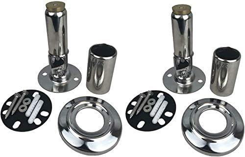 well2wellness® Edelstahl Poolleiter Kippgelenke (Paar) in V2A Ø40mm mit Arretierung und Befestigungs