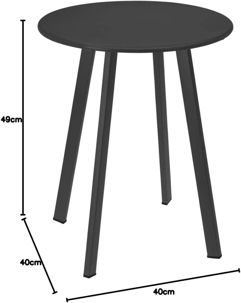 Beistelltisch Metall, Garten Beistelltisch Rund Sofatisch Kaffeetisch & Couchtish Wohnzimmertisch, e