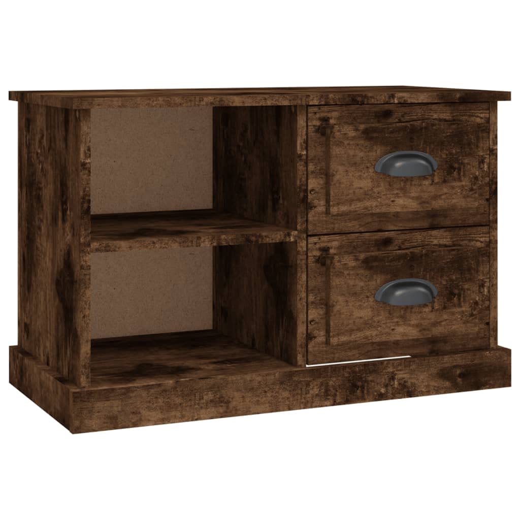 vidaXL TV Schrank, Fernsehtisch mit 2 Schubladen 2 Fächern, Fernsehschrank Lowboard für Wohnzimmer S