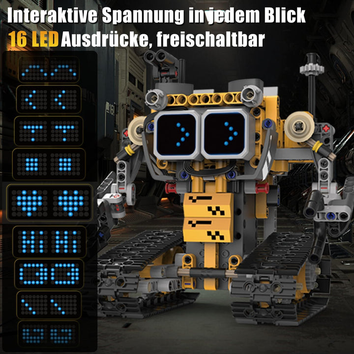 Technik Roboter Bauspielzeug für Kinder, 5 in 1 robots mit App & ferngesteuert Technic Wall robotik