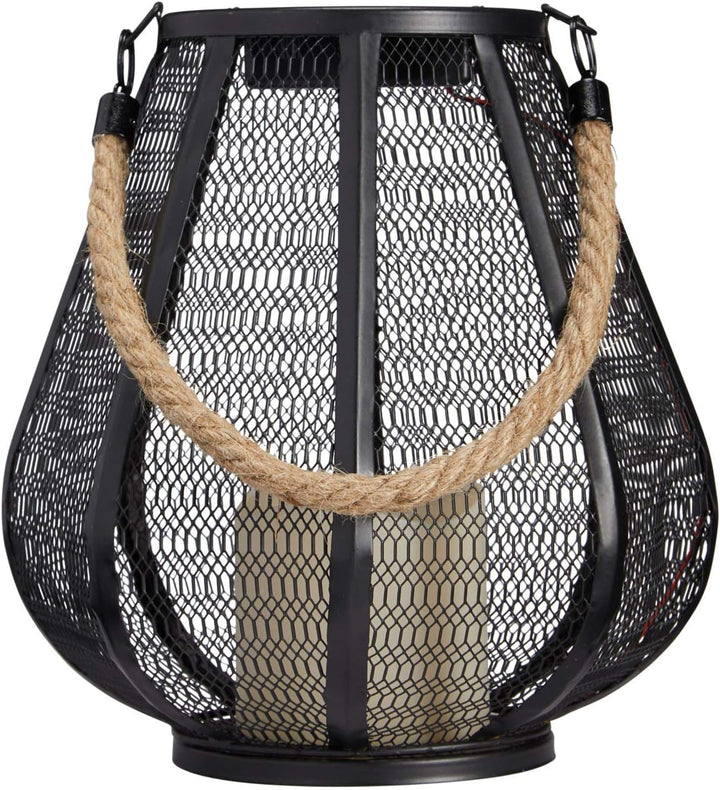 Lights4fun Solar Laterne schwarz Metall orientalisch 24cm, 24cm