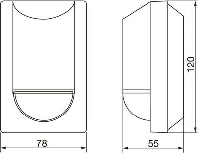 Steinel Infrarot-Bewegungsmelder IS 2180-2 180° Weiss, 12 m Aufputz-Sensor, 1000 W, Unterkriechschut