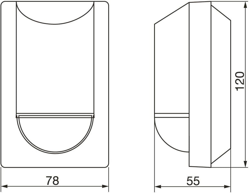 Steinel Infrarot-Bewegungsmelder IS 2180-2 180° Weiss, 12 m Aufputz-Sensor, 1000 W, Unterkriechschut