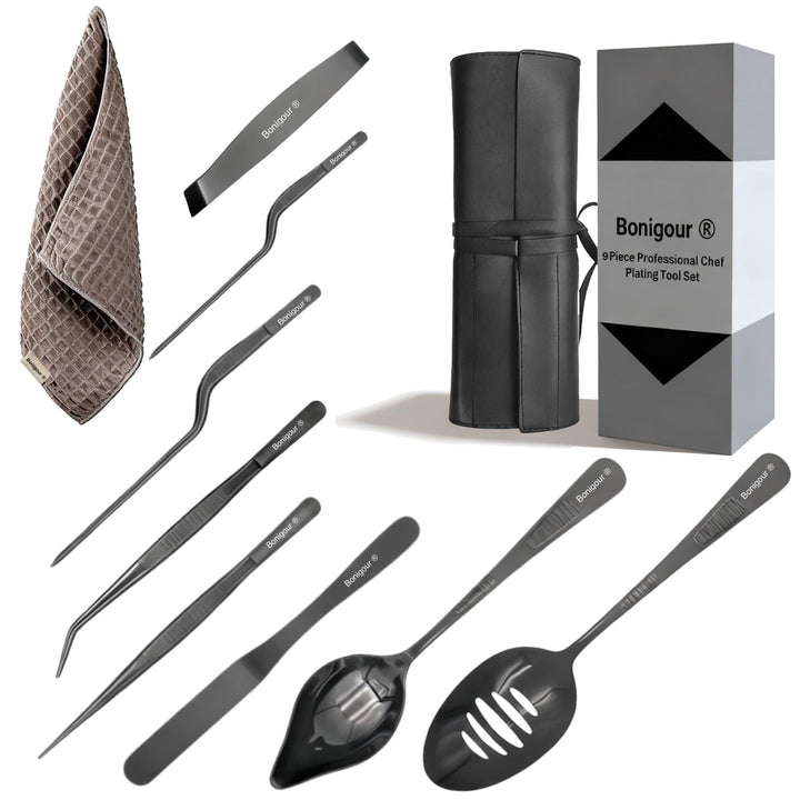 Chef Plattierwerkzeuge, professionelles kulinarisches Beschichtungswerkzeug-Set, Edelstahl-Fischpinz
