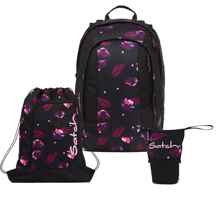 Satch Air Pencil Slider Light Edition Schulrucksack Set 3tlg. inkl. Sportbeutel Mystic Nights, Mysti