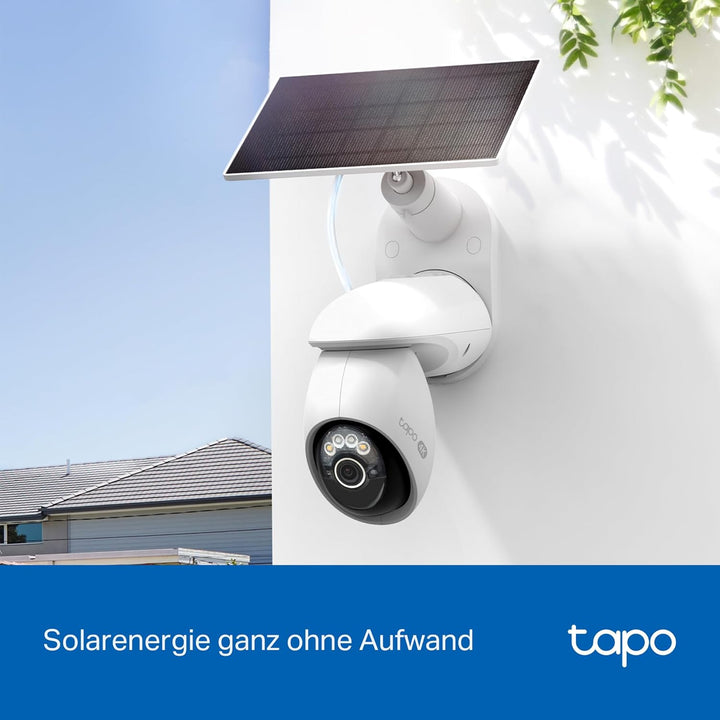 Tapo C660 KIT 4K 360° Solar Überwachungskamera Aussen, Akku 10000mAh, Farbnachtsicht, Dual-Band WLAN