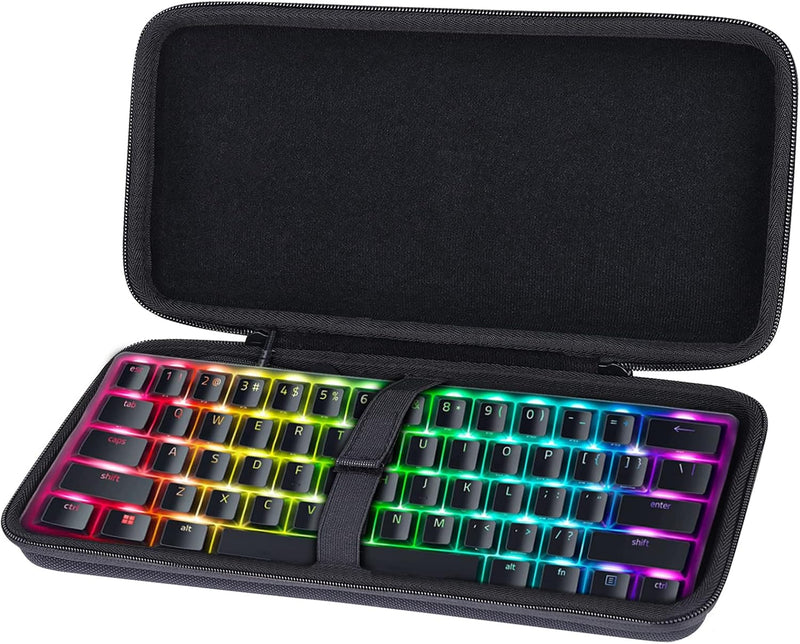 co2CREA Harte 60% Tastatur reiseschutzhülle Etui Tasche für Razer Huntsman Mini Kompakte 60% / Snpur