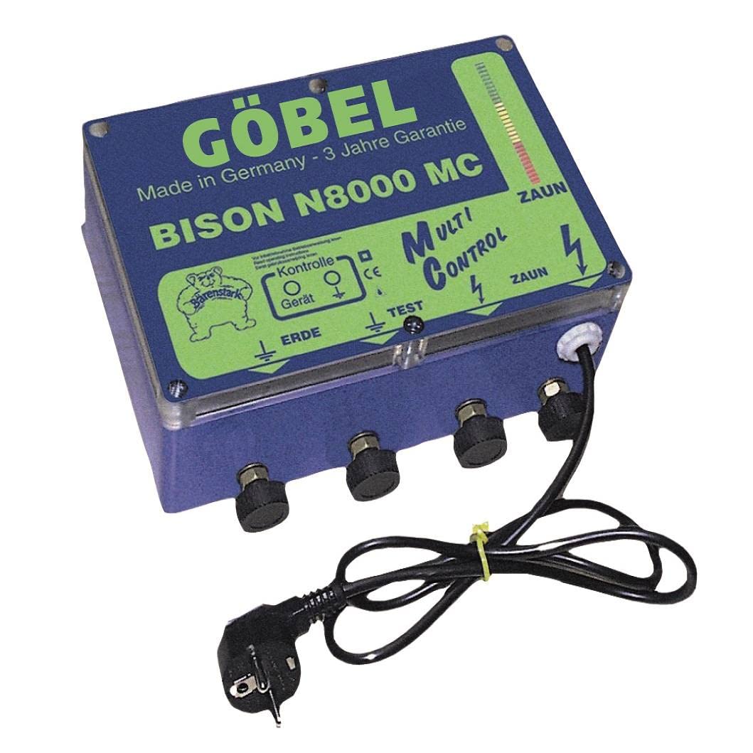 Göbel Weidezaungerät Netzgerät Bison M 8000 MC bis 80km Zaunlänge 5,00J 230V