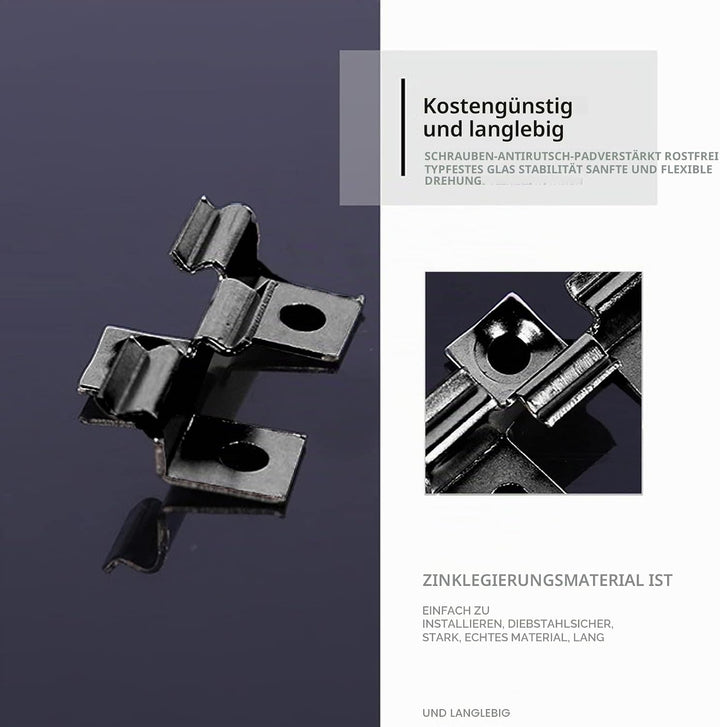 100 Stück WPC Clips Edelstahl, Terrassenclips Clips Klammer WPC Dielen Befestigungsclips (9mm), 9mm