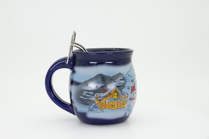 Feuerzangentasse 6er im Karton, Blau/Winter - für Feuerzangenbowle Blau / Winter, Blau / Winter