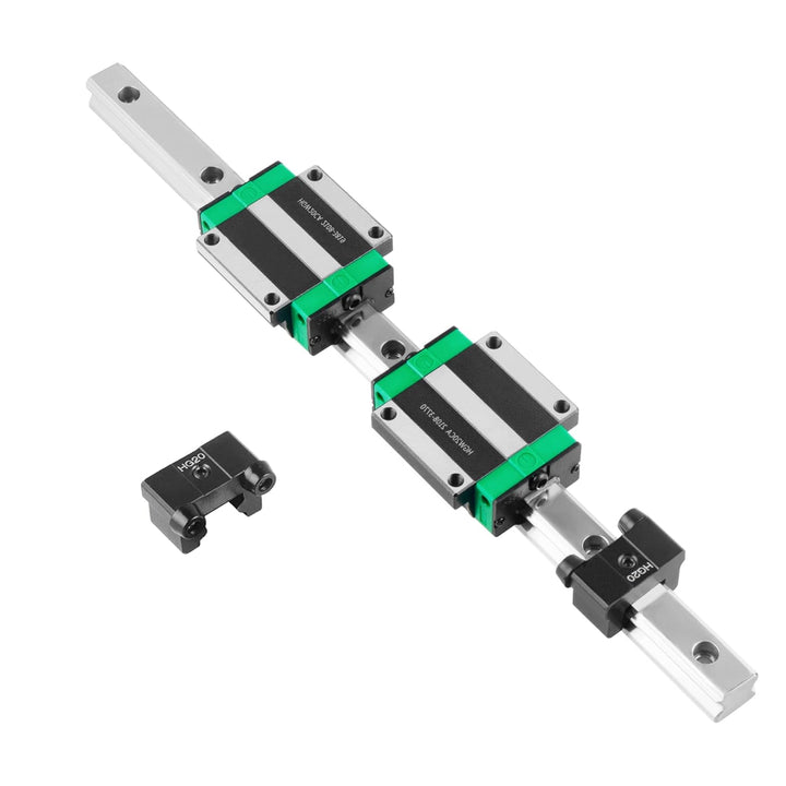 CNCMANS HGR20 Linearführung Set 2 Stücke HGR20-800mm Linearschienen mit 4 Stücke HGW20CC Gleitblock