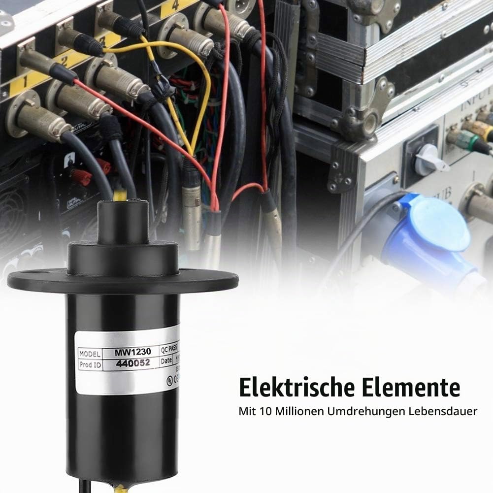 Schleifring, 22 mm Leitfähiger Schleifring Sammelring 30 A 150 U/min 0~600 V AC/DC