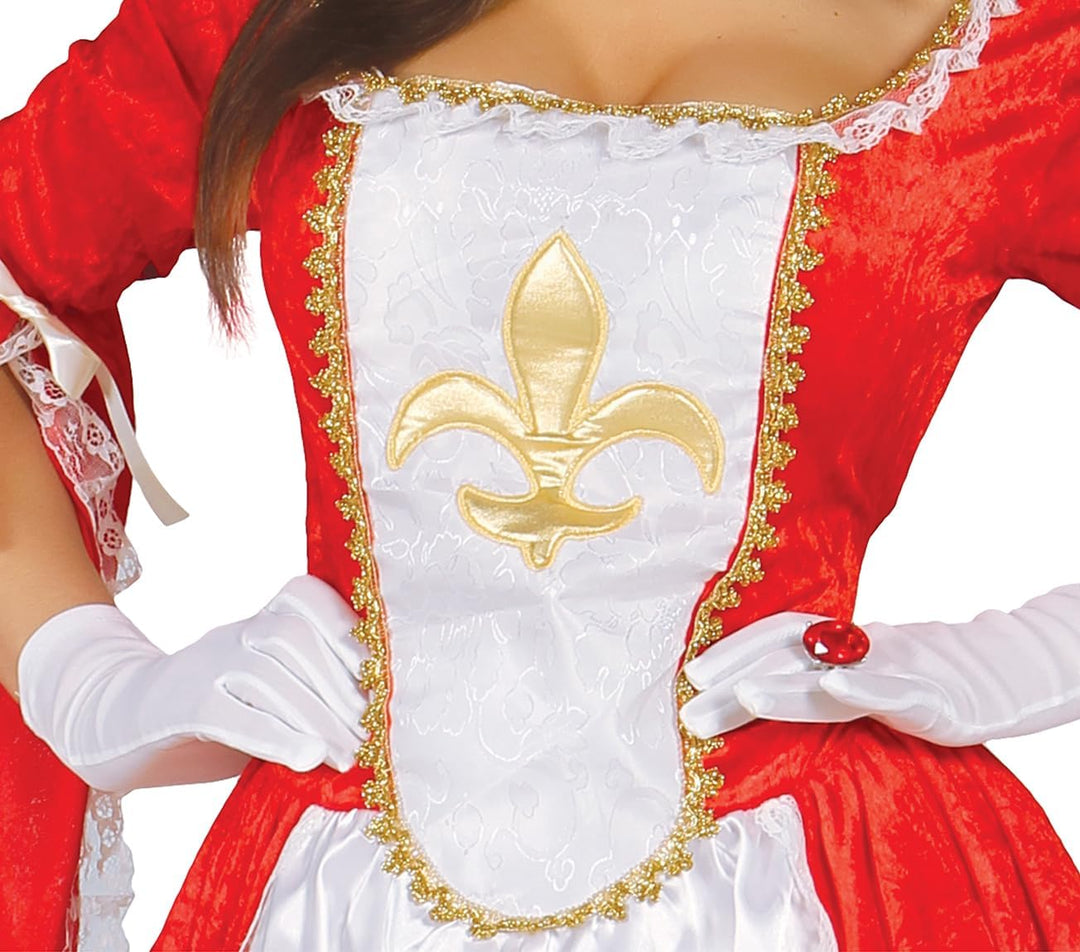 FIESTAS GUIRCA | Musketierin Kostüm für Damen - Kleid, Hut und Kragen - Banditen- und Musketier Kost