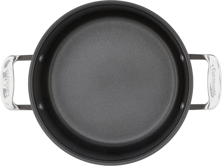 Cuisinart Chef 's Classic Aluminiumguss Hard-Anodized Suppentopf mit Deckel 6 quarts schwarz, 6 quar