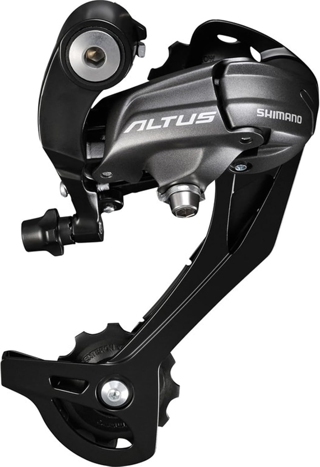 SHIMANO Altus RDM370 Schaltwerk (9-Fach | ohne Adapter) Schwarz, Schwarz