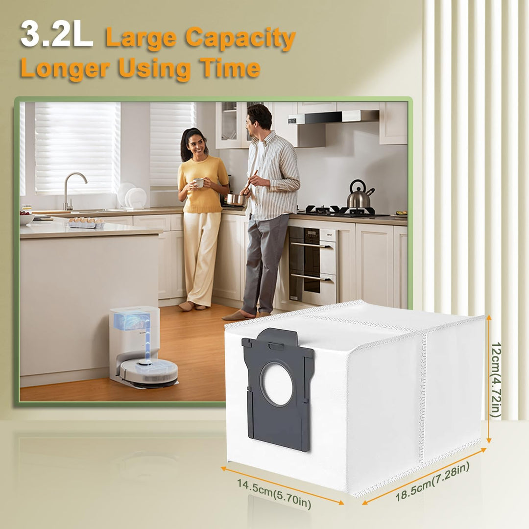 14 Stück Staubbeutel für Dreame X40/X50 Ultra Complete, X40/X50 Master, X30 Ultra, L10s Ultra /L10s