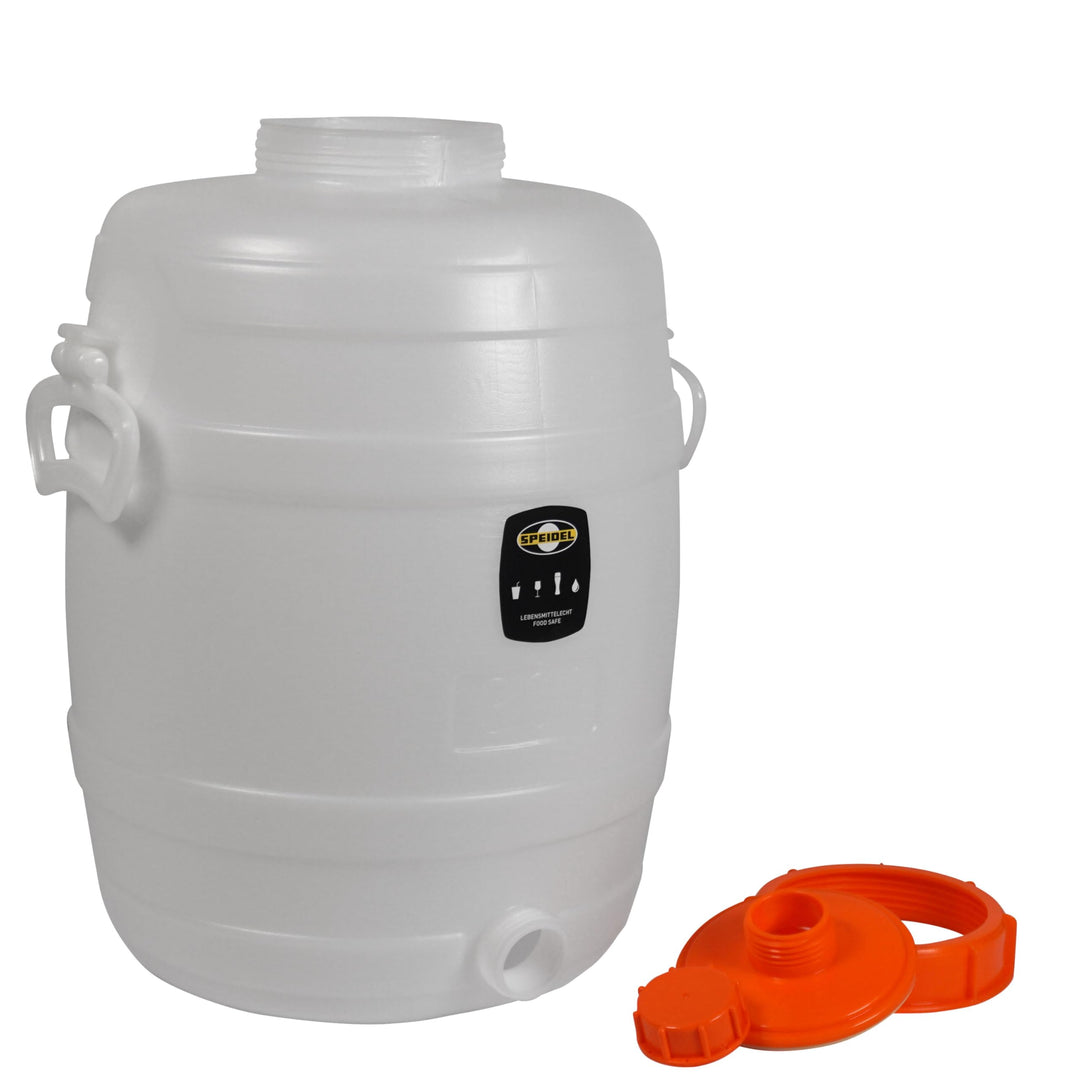 Lebensmittelechtes Speidel Getränkefass Mostfass Gärfass (30 Liter rund), 30 Liter rund