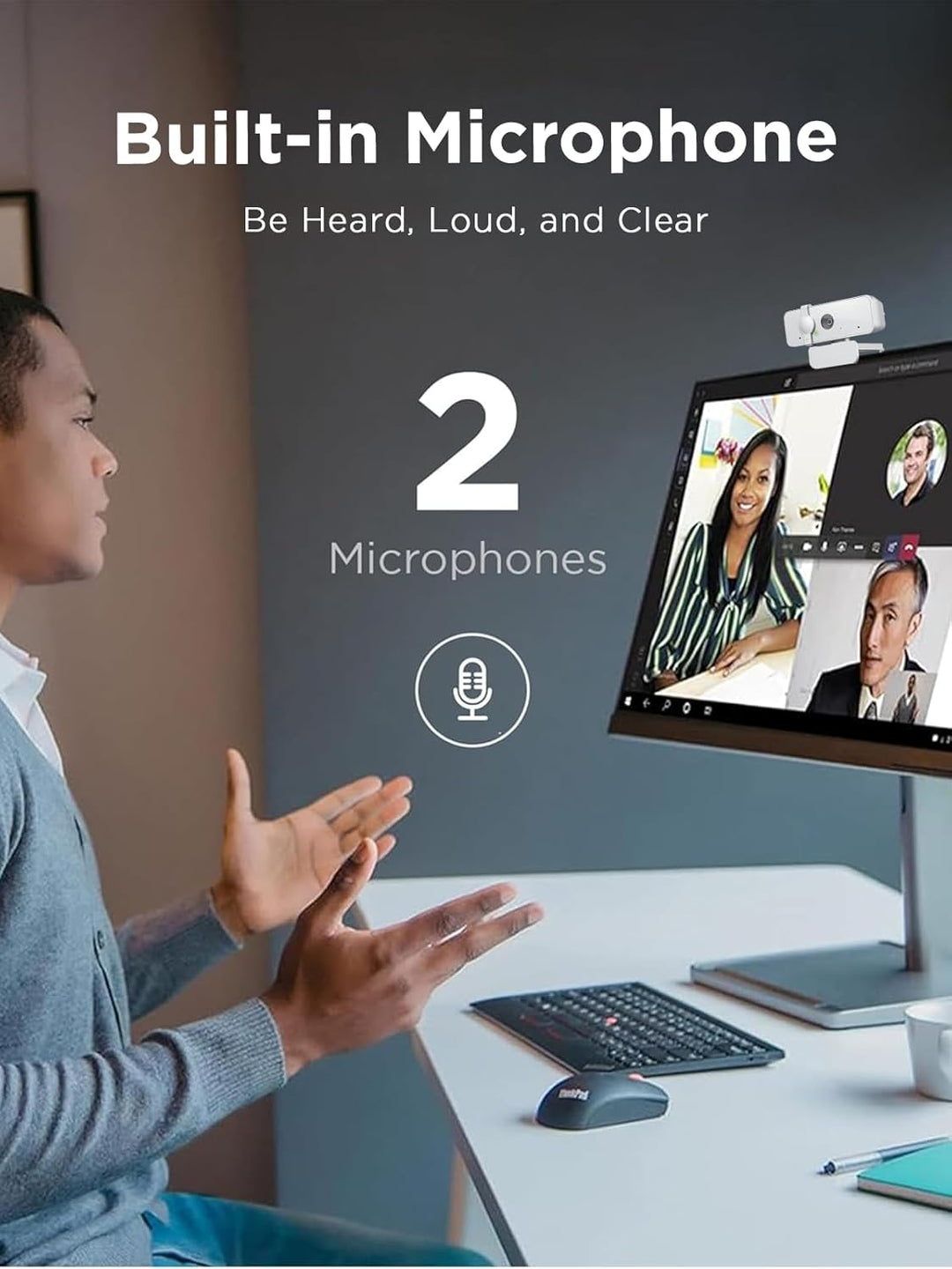 Lenovo 310 FHD Webcam White