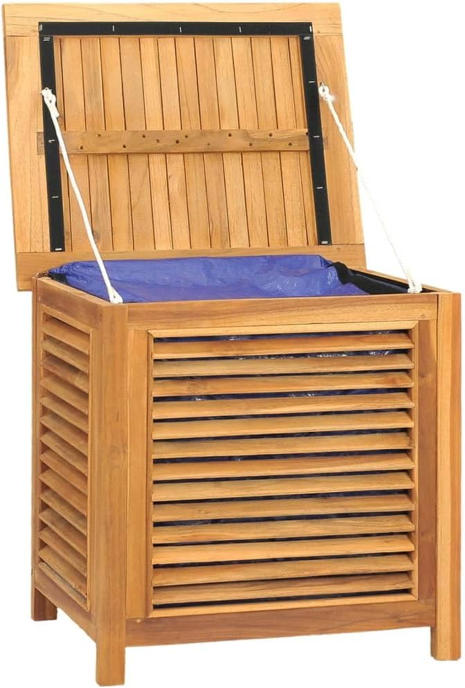 vidaXL Gartenbox, Auflagenbox mit PE-Beutel Stauraum, Kissenbox Latten-Design, Aufbewahrungsbox Gart