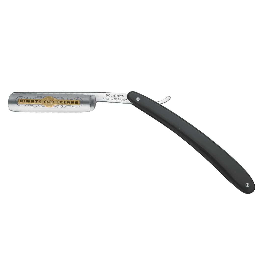 Erbe Solingen Erbe Rasiermesser 5/8" - Griffschalen aus schwarzem Kunststoff schwarz OneSize, Schwar