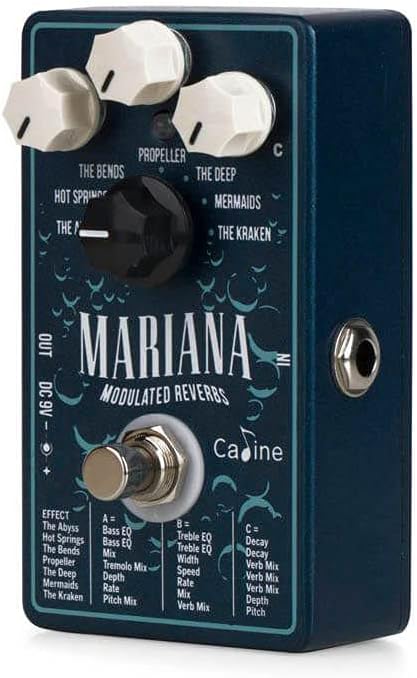 Caline CP-507 Mariana Reverbs - Moduliertes Reverb Pedal Einzelbett, Einzelbett