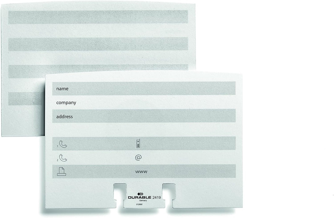Durable Rollkartei Telindex Flip Vegas, mit 500 Karteikarten für Adressen, Register A-Z, schwarz, 24