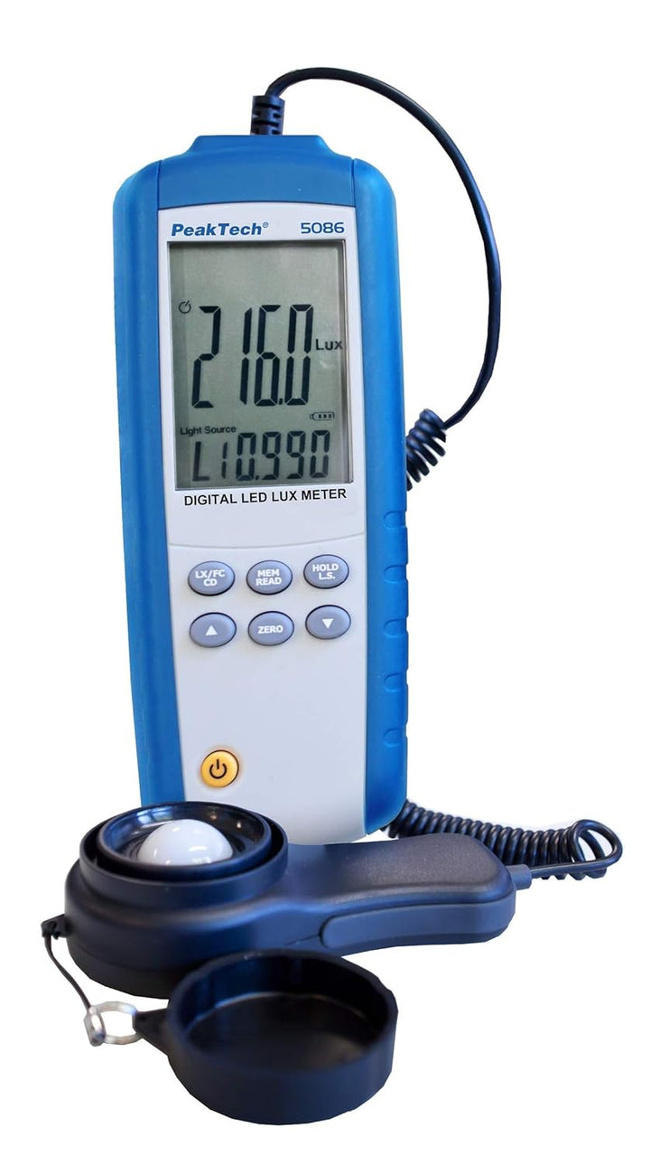 Peaktech 5086 Digitales LED Lux-Messgerät, 3 3/4-stellig