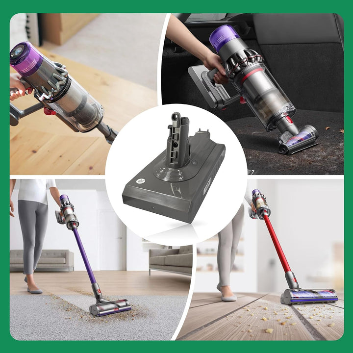 3900mAh Akku kompatibel mit Dyson V11 Absolute, Animal, Motorhead, Fluffy (Nur für Einschraubmodelle